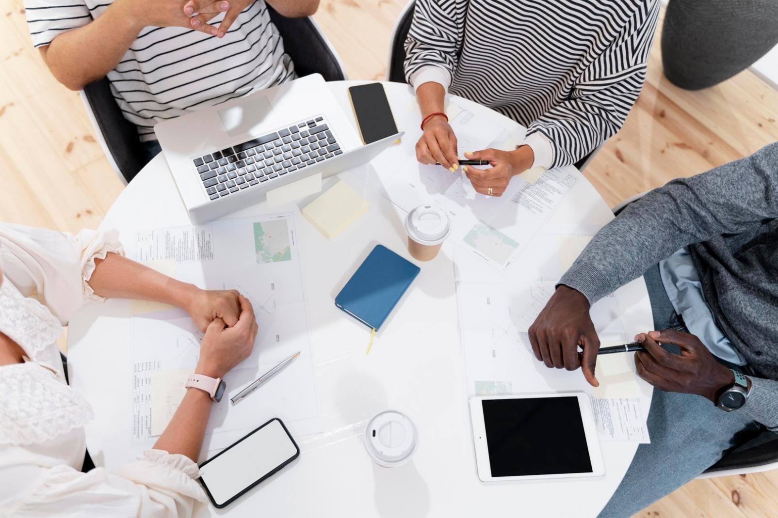 Professional consultation discussing financial strategies